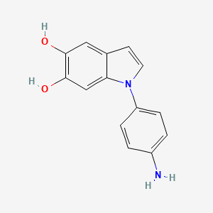 1-(4-Aminophenyl)-1H-indole-5,6-diol