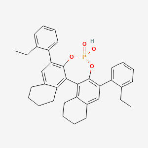 10,16-bis(2-ethylphenyl)-13-hydroxy-12,14-dioxa-13λ5-phosphapentacyclo[13.8.0.02,11.03,8.018,23]tricosa-1(23),2,8,10,15,17-hexaene 13-oxide