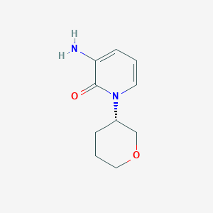 molecular formula C10H14N2O2 B12945769 (S)-3-Amino-1-(tetrahydro-2H-pyran-3-yl)pyridin-2(1H)-one 