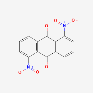 molecular formula C14H6N2O6 B1294578 1,5-二硝基蒽醌 CAS No. 82-35-9