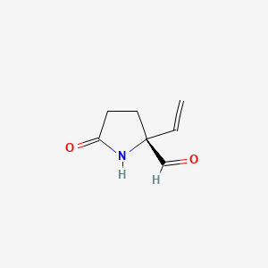 (R)-5-Oxo-2-vinylpyrrolidine-2-carbaldehyde