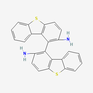 molecular formula C24H16N2S2 B12945783 [1,1'-Bidibenzo[b,d]thiophene]-2,2'-diamine 