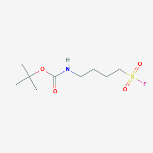 molecular formula C9H18FNO4S B12945795 tert-Butyl (4-(fluorosulfonyl)butyl)carbamate 