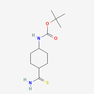 Rel-tert-butyl ((1r,4r)-4-carbamothioylcyclohexyl)carbamate