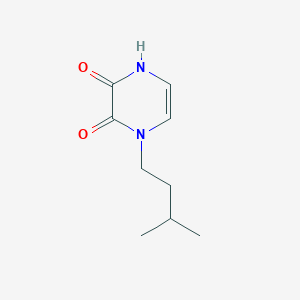 molecular formula C9H14N2O2 B12945818 1-Isopentyl-1,4-dihydropyrazine-2,3-dione 