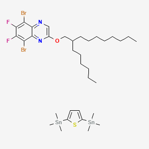 5,8-Dibromo-6,7-difluoro-2-(2-hexyldecoxy)quinoxaline;trimethyl-(5-trimethylstannylthiophen-2-yl)stannane