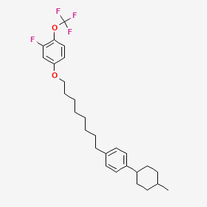 2-Fluoro-4-((8-(4-(trans-4-methylcyclohexyl)phenyl)octyl)oxy)-1-(trifluoromethoxy)benzene