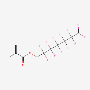 molecular formula C11H8F12O2 B1294588 2,2,3,3,4,4,5,5,6,6,7,7-十二氟庚基甲基丙烯酸酯 CAS No. 2261-99-6
