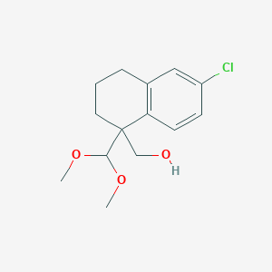 (6-Chloro-1-(dimethoxymethyl)-1,2,3,4-tetrahydronaphthalen-1-yl)methanol