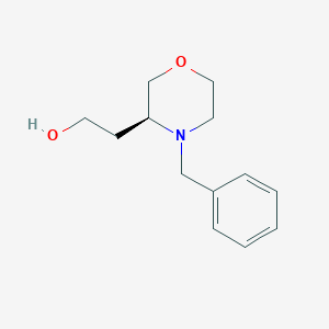 molecular formula C13H19NO2 B12945918 (S)-2-(4-Benzylmorpholin-3-yl)ethan-1-ol 