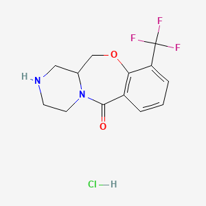 10-(Trifluoromethyl)-3,4,12,12a-tetrahydro-1H-benzo[f]pyrazino[2,1-c][1,4]oxazepin-6(2H)-one hydrochloride