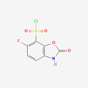 6-Fluoro-2-oxo-2,3-dihydrobenzo[d]oxazole-7-sulfonyl chloride