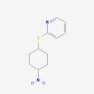 4-(Pyridin-2-ylthio)cyclohexan-1-amine