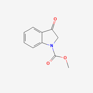 molecular formula C10H9NO3 B12945960 Methyl 3-oxoindoline-1-carboxylate 