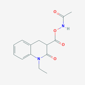 Acetamido 1-ethyl-2-oxo-3,4-dihydroquinoline-3-carboxylate