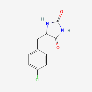 molecular formula C10H9ClN2O2 B12945981 5-(4-Chlorobenzyl)imidazolidine-2,4-dione CAS No. 6331-81-3