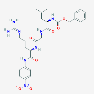 Benzyl ((R)-1-((2-(((S)-5-guanidino-1-((4-nitrophenyl)amino)-1-oxopentan-2-yl)amino)-2-oxoethyl)amino)-4-methyl-1-oxopentan-2-yl)carbamate