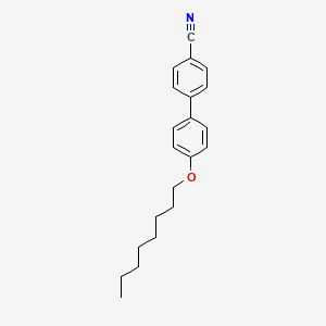 molecular formula C21H25NO B1294605 [1,1'-Biphenyl]-4-carbonitrile, 4'-(octyloxy)- CAS No. 52364-73-5