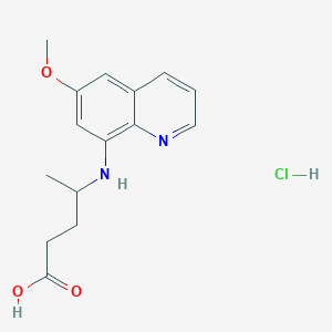 4-((6-Methoxyquinolin-8-yl)amino)pentanoic acid hydrochloride