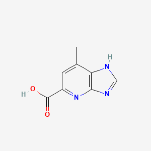 molecular formula C8H7N3O2 B12946096 7-methyl-1H-imidazo[4,5-b]pyridine-5-carboxylic acid 