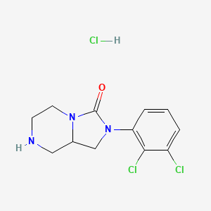 2-(2,3-dichlorophenyl)hexahydroimidazo[1,5-a]pyrazin-3(2H)-one hydrochloride