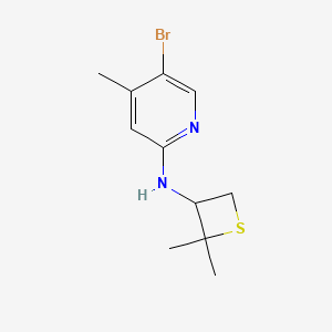 5-Bromo-N-(2,2-dimethylthietan-3-yl)-4-methylpyridin-2-amine