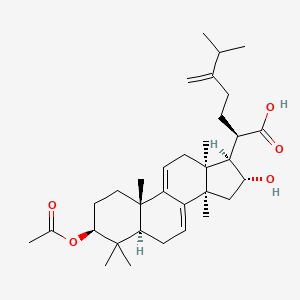 (2R)-2-[(3S,5R,10S,13S,14R,16R,17R)-3-acetyloxy-16-hydroxy-4,4,10,13,14-pentamethyl-2,3,5,6,12,15,16,17-octahydro-1H-cyclopenta[a]phenanthren-17-yl]-6-methyl-5-methylideneheptanoic acid