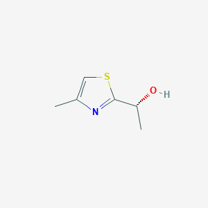 molecular formula C6H9NOS B12946138 (R)-1-(4-Methylthiazol-2-yl)ethanol 