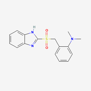 2-[(1H-Benzimidazole-2-sulfonyl)methyl]-N,N-dimethylaniline