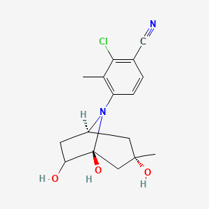 2-Chloro-3-methyl-4-((1S,3S,5R)-1,3,7-trihydroxy-3-methyl-8-azabicyclo[3.2.1]octan-8-yl)benzonitrile