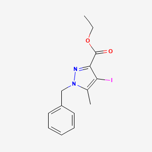 Ethyl 1-benzyl-4-iodo-5-methyl-1H-pyrazole-3-carboxylate