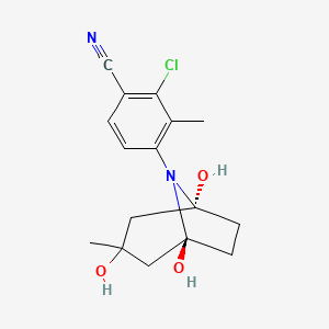 2-Chloro-3-methyl-4-((1R,3s,5S)-1,3,5-trihydroxy-3-methyl-8-azabicyclo[3.2.1]octan-8-yl)benzonitrile