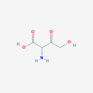 molecular formula C4H7NO4 B12946249 2-Amino-4-hydroxy-3-oxobutanoic acid 