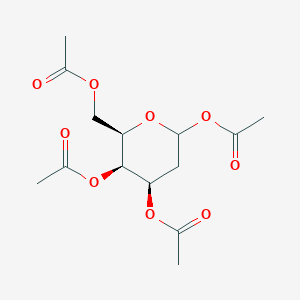 molecular formula C14H20O9 B12946266 1,3,4,6-Tetra-O-acetyl-2-deoxy-D-galactopyranose CAS No. 75828-75-0