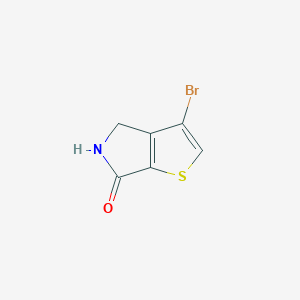 molecular formula C6H4BrNOS B12946287 3-Bromo-4,5-dihydro-6H-thieno[2,3-c]pyrrol-6-one 