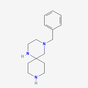 molecular formula C15H23N3 B12946316 4-Benzyl-1,4,9-triazaspiro[5.5]undecane 