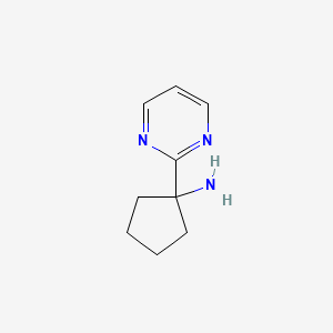 1-(Pyrimidin-2-yl)cyclopentan-1-amine