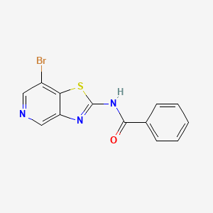 molecular formula C13H8BrN3OS B12946361 N-(7-Bromothiazolo[4,5-c]pyridin-2-yl)benzamide 