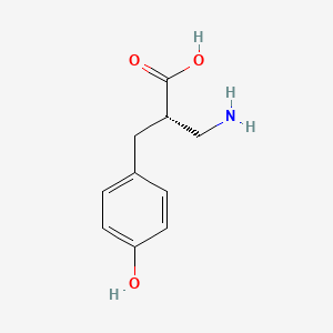 molecular formula C10H13NO3 B12946362 (S)-3-Amino-2-(4-hydroxybenzyl)propanoic acid 