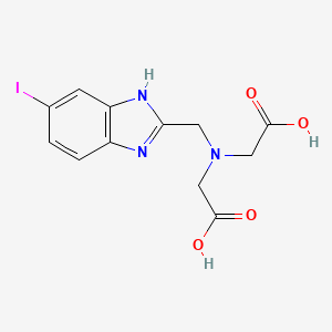 2,2'-{[(6-Iodo-1H-benzimidazol-2-yl)methyl]azanediyl}diacetic acid