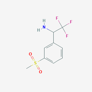 2,2,2-Trifluoro-1-(3-methanesulfonylphenyl)ethan-1-amine