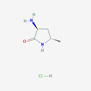 (3S,5S)-3-Amino-5-methylpyrrolidin-2-one hydrochloride