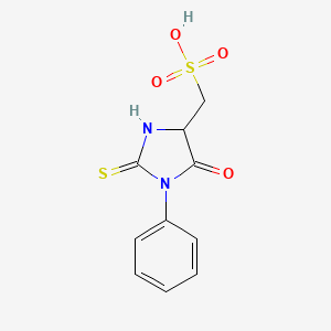 (5-Oxo-1-phenyl-2-thioxoimidazolidin-4-yl)methanesulfonic acid