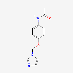 molecular formula C12H13N3O2 B12946510 N-(4-((1H-Imidazol-1-yl)methoxy)phenyl)acetamide CAS No. 918887-19-1