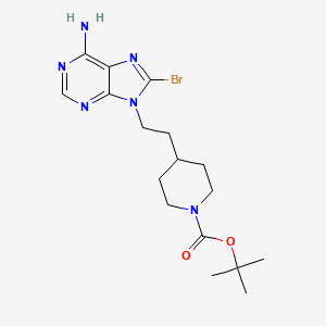 Tert-butyl 4-[2-(6-amino-8-bromo-purin-9-yl)ethyl]piperidine-1-carboxylate