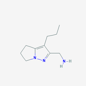 (3-Propyl-5,6-dihydro-4H-pyrrolo[1,2-b]pyrazol-2-yl)methanamine