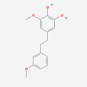 3-Methoxy-5-[2-(3-methoxyphenyl)ethyl]benzene-1,2-diol