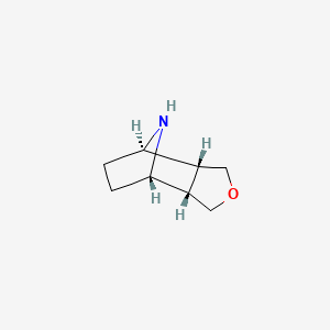 molecular formula C8H13NO B12946577 Rel-(3aR,4R,7S,7aS)-octahydro-4,7-epiminoisobenzofuran 