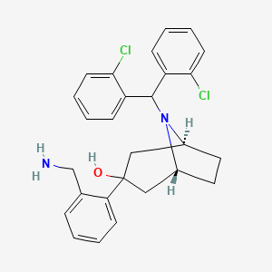 (3-endo)-3-(2-(Aminomethyl)phenyl)-8-(bis(2-chlorophenyl)methyl)-8-azabicyclo[3.2.1]octan-3-ol