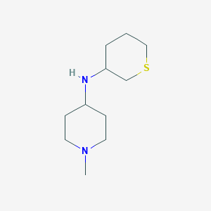 molecular formula C11H22N2S B12946591 1-Methyl-N-(tetrahydro-2H-thiopyran-3-yl)piperidin-4-amine 